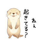 素直に甘えるカワウソ（個別スタンプ：14）