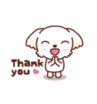 マルチーズ_モモのたのしい日々（個別スタンプ：14）