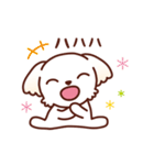 マルチーズ_モモのたのしい日々（個別スタンプ：17）
