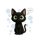 かわいい黒ねこスタンプ【日常会話】（個別スタンプ：31）