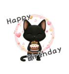 かわいい黒ねこスタンプ【日常会話】（個別スタンプ：33）