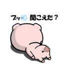 無表情ブタの関西弁ポップアップ（個別スタンプ：24）