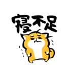 ふでしば【体調不良、気遣い】柴犬、筆文字（個別スタンプ：29）