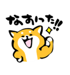 ふでしば【体調不良、気遣い】柴犬、筆文字（個別スタンプ：38）