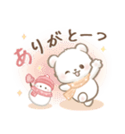 しろくまポフ♡冬（個別スタンプ：13）