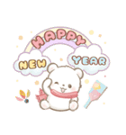 しろくまポフ♡冬（個別スタンプ：34）