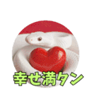 縁起の白蛇さんの開運メッセージ（個別スタンプ：9）
