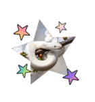 縁起の白蛇さんの開運メッセージ（個別スタンプ：18）