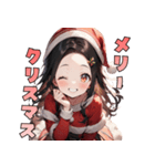 ときめきサンタガール♡（個別スタンプ：1）