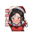 ときめきサンタガール♡（個別スタンプ：7）