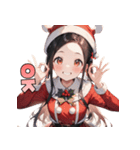ときめきサンタガール♡（個別スタンプ：15）