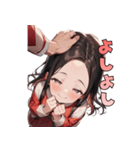 ときめきサンタガール♡（個別スタンプ：19）
