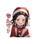 ときめきサンタガール♡（個別スタンプ：23）
