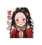 ときめきサンタガール♡（個別スタンプ：24）