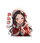 ときめきサンタガール♡（個別スタンプ：30）