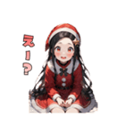 ときめきサンタガール♡（個別スタンプ：40）