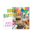 文が書き込める♥誕生日お祝いカード 改（個別スタンプ：15）