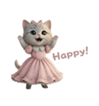 姫ねこの英語スタンプ（個別スタンプ：2）