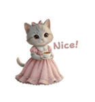 姫ねこの英語スタンプ（個別スタンプ：5）