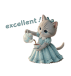 姫ねこの英語スタンプ（個別スタンプ：6）