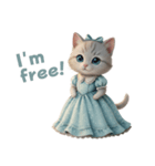 姫ねこの英語スタンプ（個別スタンプ：8）