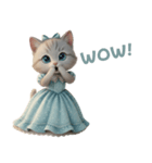 姫ねこの英語スタンプ（個別スタンプ：12）