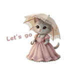 姫ねこの英語スタンプ（個別スタンプ：14）