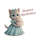 姫ねこの英語スタンプ（個別スタンプ：16）