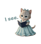 姫ねこの英語スタンプ（個別スタンプ：18）