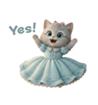 姫ねこの英語スタンプ（個別スタンプ：20）