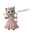 姫ねこの英語スタンプ（個別スタンプ：21）