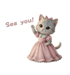 姫ねこの英語スタンプ（個別スタンプ：22）