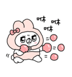 繁体・会話にクマを添えましょう(クマ子15)（個別スタンプ：9）