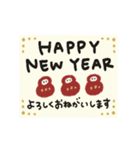 動く♡うさぎとクマ年末年始＋日常（再販）（個別スタンプ：3）