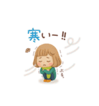 3D 大人可愛い♡女の子の「冬・お正月♪」（個別スタンプ：10）