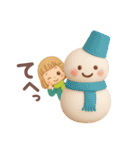 3D 大人可愛い♡女の子の「冬・お正月♪」（個別スタンプ：11）