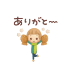 3D 大人可愛い♡女の子の「冬・お正月♪」（個別スタンプ：14）