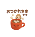 3D 大人可愛い♡女の子の「冬・お正月♪」（個別スタンプ：16）