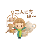 3D 大人可愛い♡女の子の「冬・お正月♪」（個別スタンプ：21）