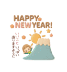 3D 大人可愛い♡女の子の「冬・お正月♪」（個別スタンプ：39）