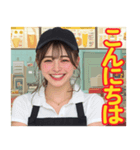 ハンバーガー屋の店員さん（個別スタンプ：9）