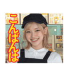 ハンバーガー屋の店員さん（個別スタンプ：12）