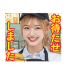 ハンバーガー屋の店員さん（個別スタンプ：15）