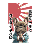 可愛いブリンドルフレブルBIG年末年始（個別スタンプ：12）