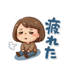 可愛いママさんのあいさつ(冬)第2弾（個別スタンプ：27）