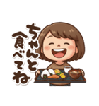 可愛いママさんのあいさつ(冬)第2弾（個別スタンプ：40）