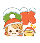冬に役立つ女の子♡サンタクロース冬（個別スタンプ：2）