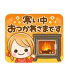 冬に役立つ女の子♡サンタクロース冬（個別スタンプ：13）