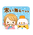 冬に役立つ女の子♡サンタクロース冬（個別スタンプ：19）