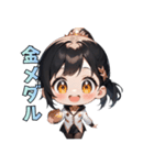 リンクの天使スケーター（個別スタンプ：9）